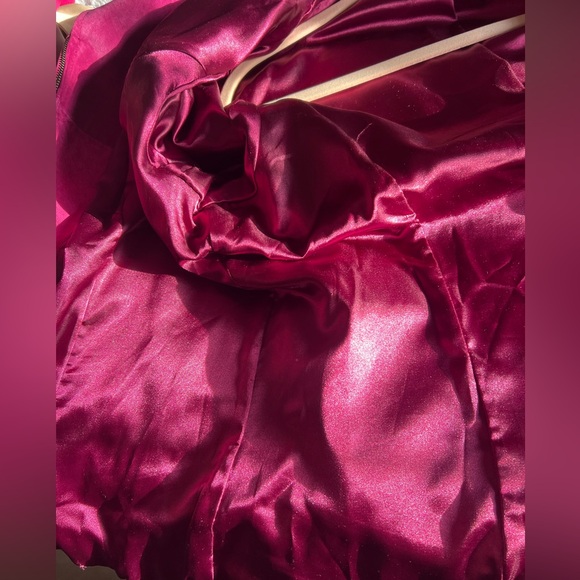 💜Preston & York💜 Fuchsia Genuine Suede Bomber Jacket - Sz XL - Picture 7 of 13